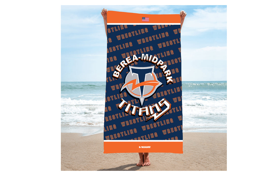 Pascack Hills Jr Wrestling Sublimated Beach Towel