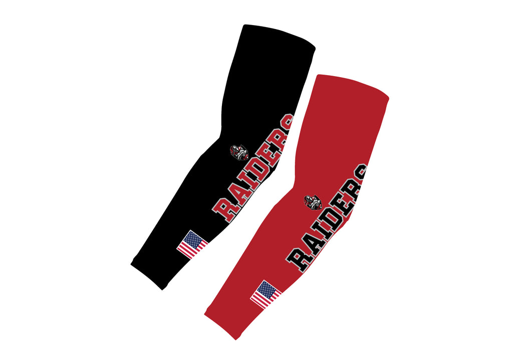 Cliffside Park Raiders Football Sublimated Compression Sleeve -Black or Red