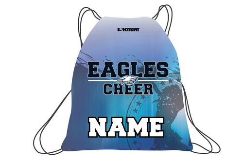 Wethersfield Eagles Cheer Mom Glitter Cotton Women's V Tee Navy