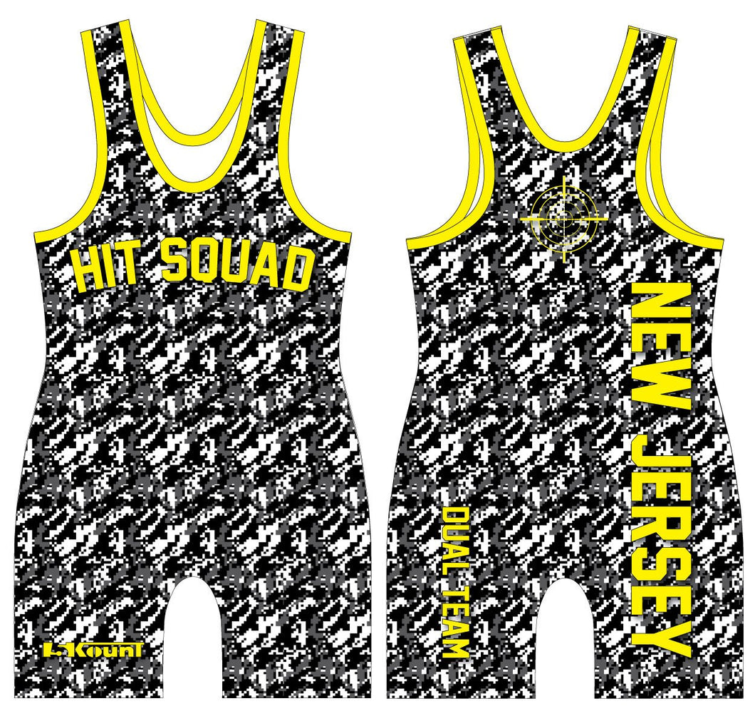 NJHit Squad Wrestling Singlet- Camo 