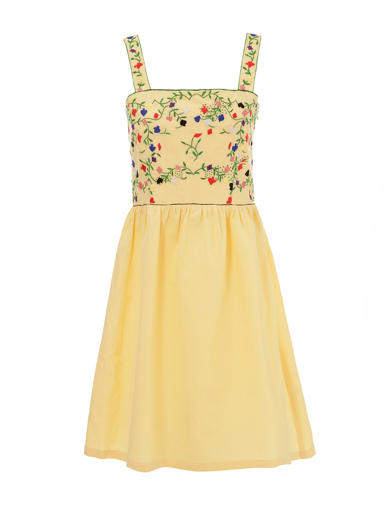 yellow cotton dress