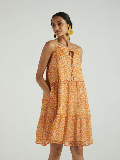 Releve Fashion Reistor Sunset to Sunrise Dress Dizzy Mustard Ethical Designer Brand Sustainable Fashion Conscious Clothing Purchase with Purpose Shop for Good