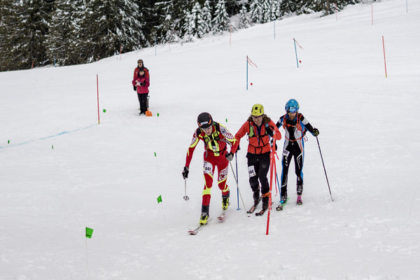 Skimo racing sprint race Fernie