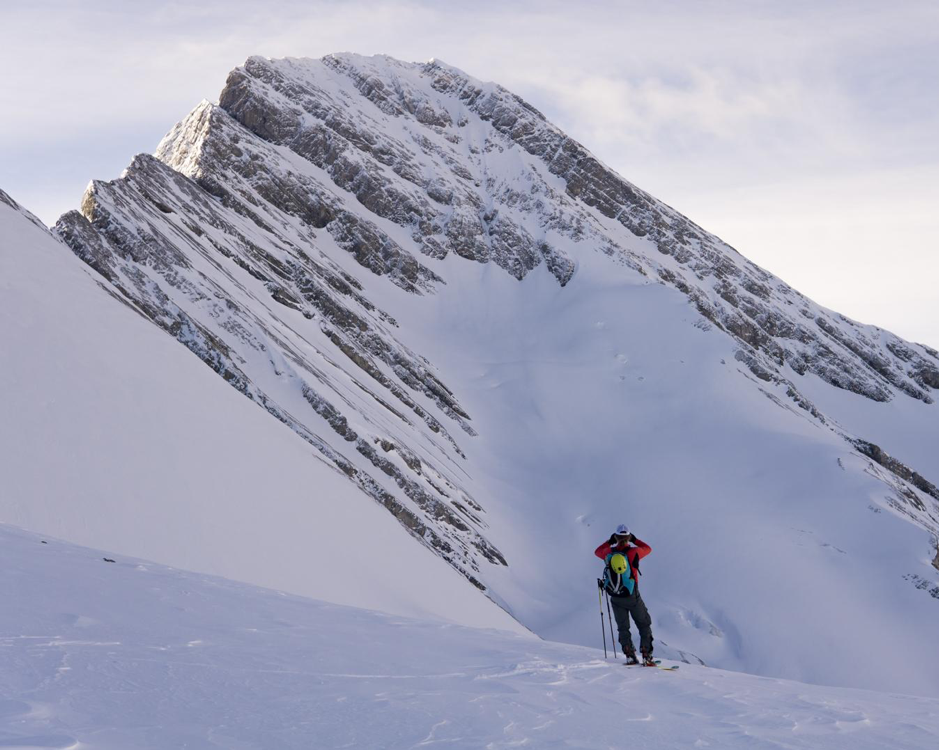 NW Face Direct Sir Douglas from the glacier