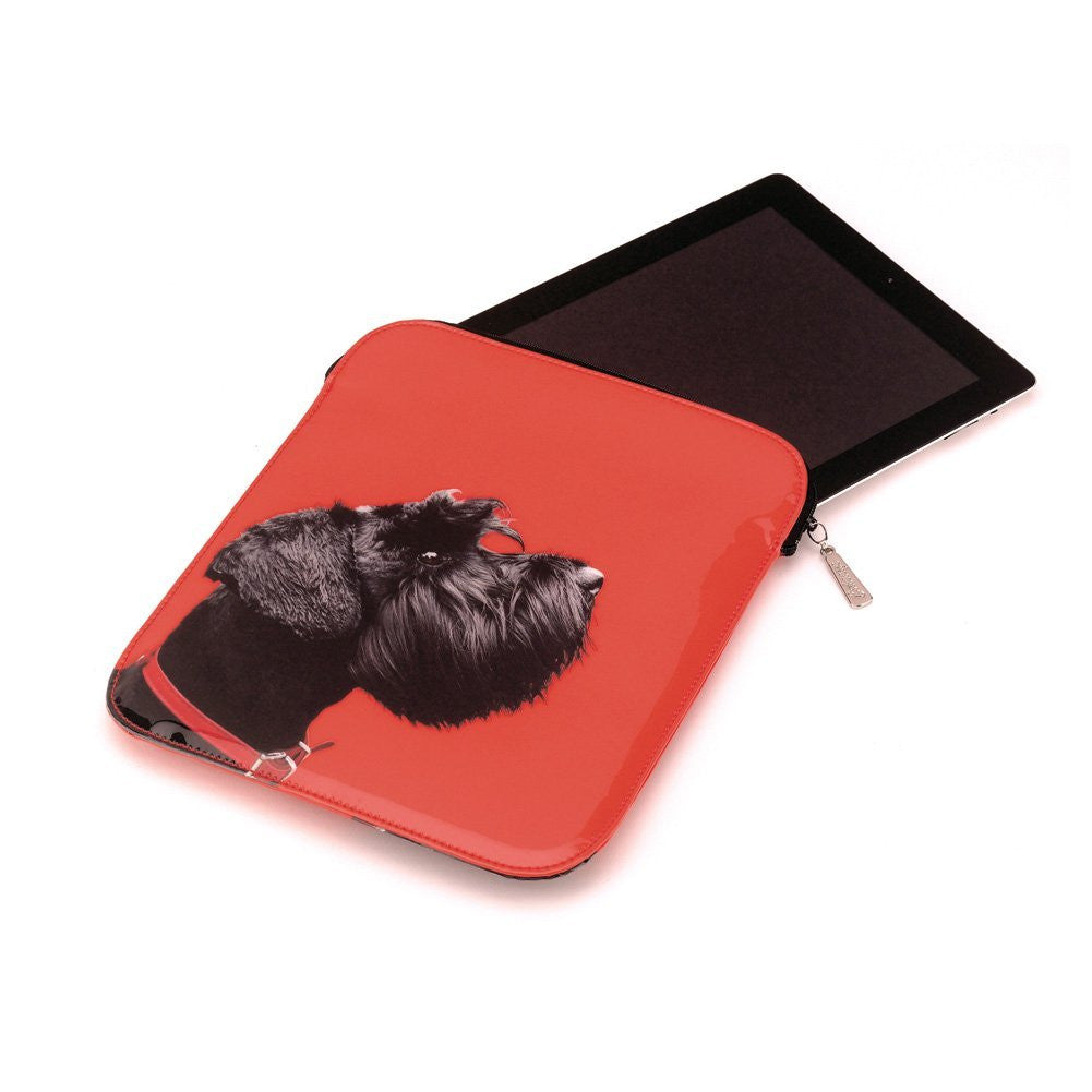 Catseye Terrier on Red - E-reader / Ipad Carrying Case / Sleeve - LBC Modern product image