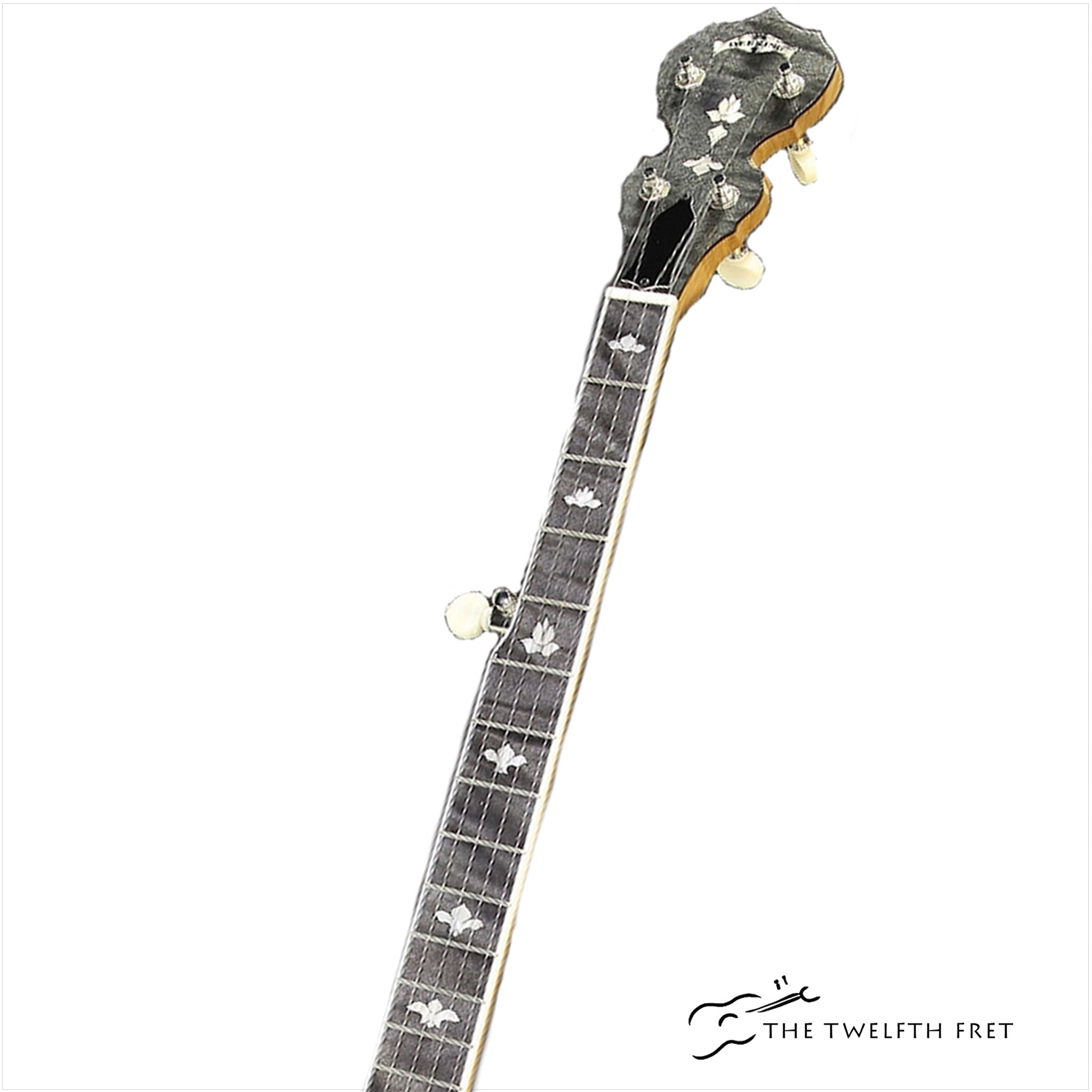 Deering White Lotus 5 String Banjo White Oak