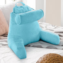 Cheer Collection Extra Large Hollow Fiber TV Pillow and Reading with Bolster & Backrest Nav Image 43