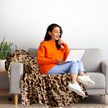 Cheer Collection Faux Fur Printed Blanket - Multiple Colors & Sizes - By Cheer Collection Nav Image 12