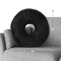 Cheer Collection Round Donut Pillow - Super Soft Microplush Doughnut Pillow and Comfy Seat Cushion for Kids and Adults Nav Image 18