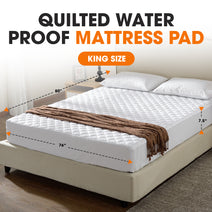 Cheer Collection 100% Waterproof Quilted Mattress Protector Nav Image 7