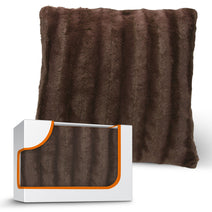 Cheer Collection Faux Fur Throw Pillow Cover - Multiple Colors & Sizes Available Nav Image 18