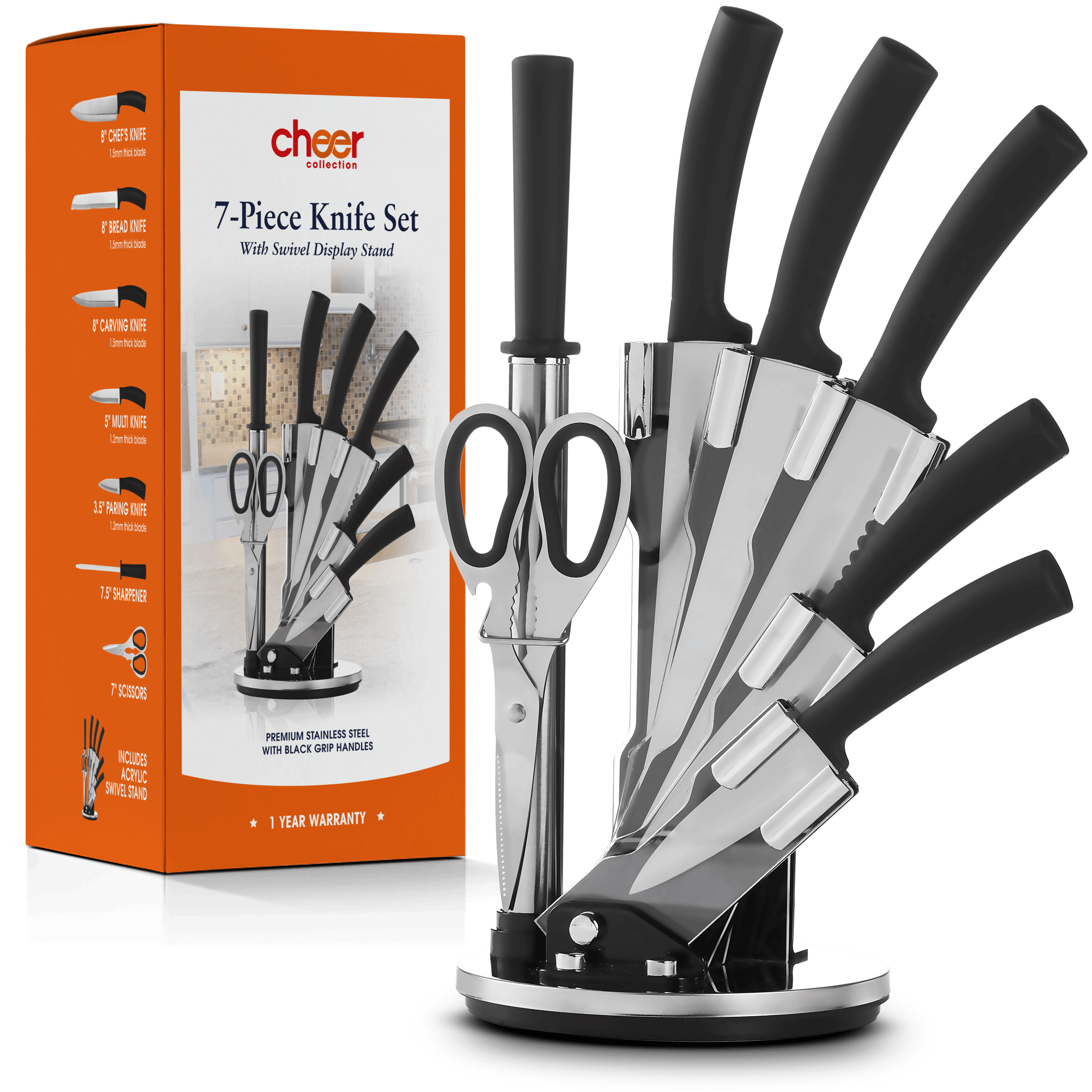 Chef Series 7 Pc Cutlery Set