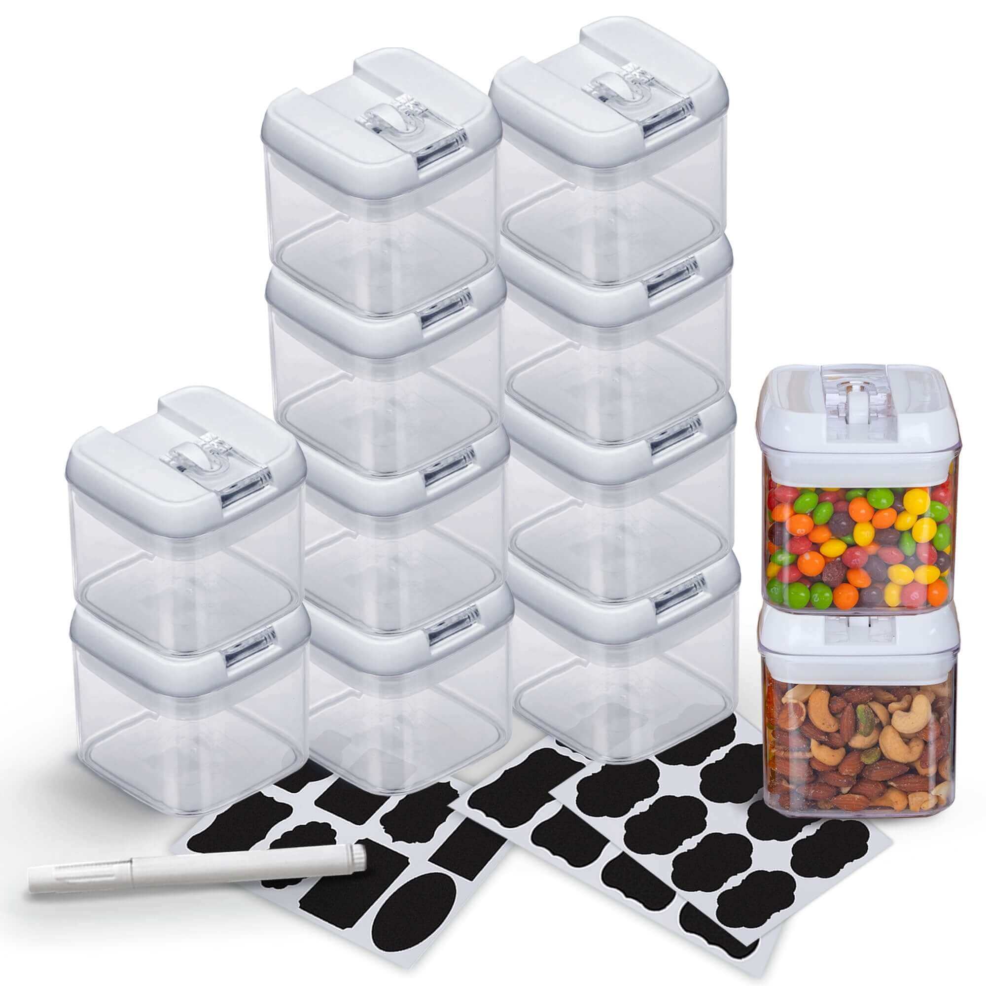 CHEER COLLECTION 7-piece Plastic Stackable Airtight Food Storage