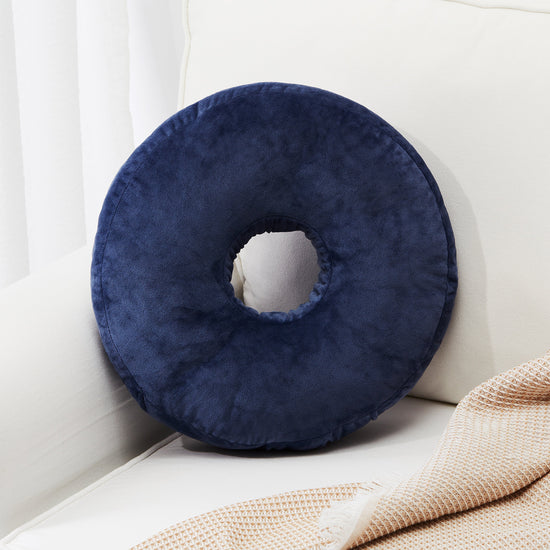 Cheer Collection Round Donut Pillow - Purple