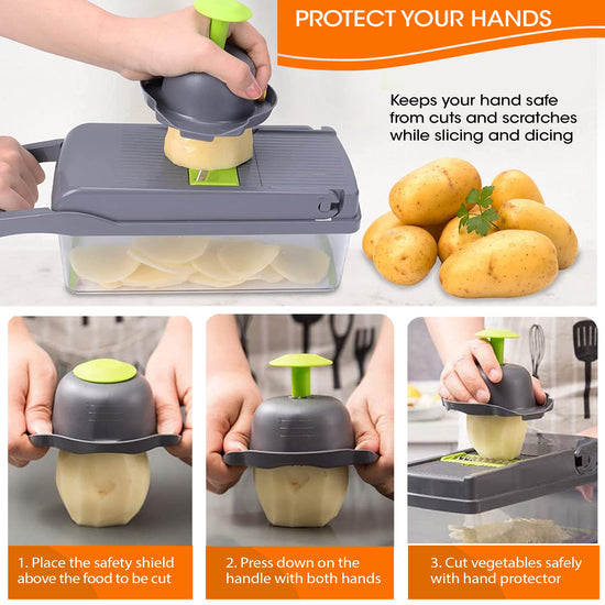 Vegetable Chopper - 10 Blades