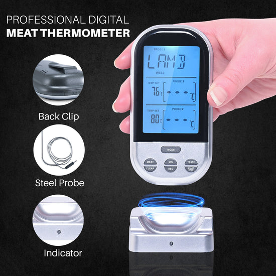 Cheer Collection Digital Meat Thermometer, Quick Read Cooking