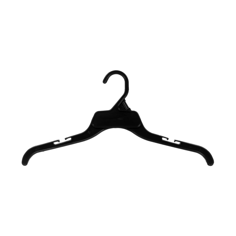 Mainetti 6010, 10 Black Plastic, Pant Skirt Slack Bottom Hangers