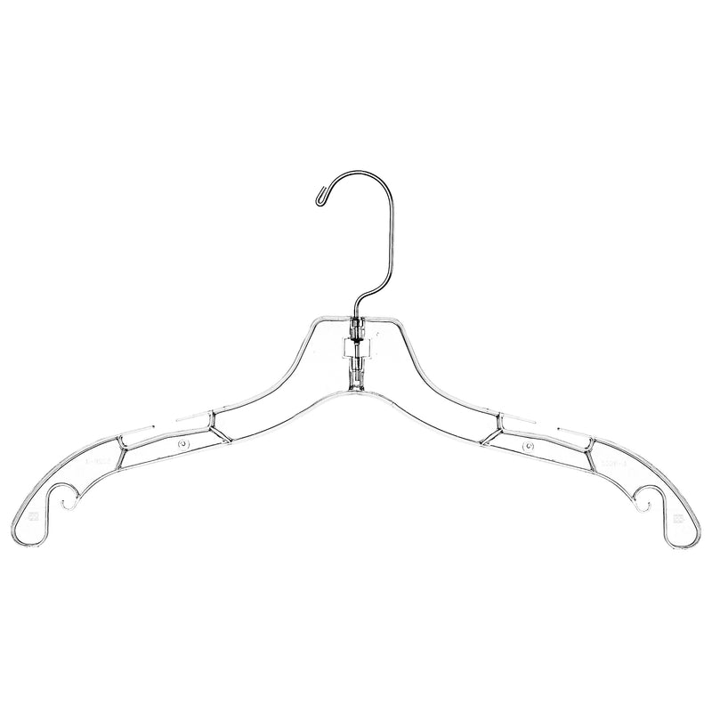 17 White Heavy Duty Top Hangers