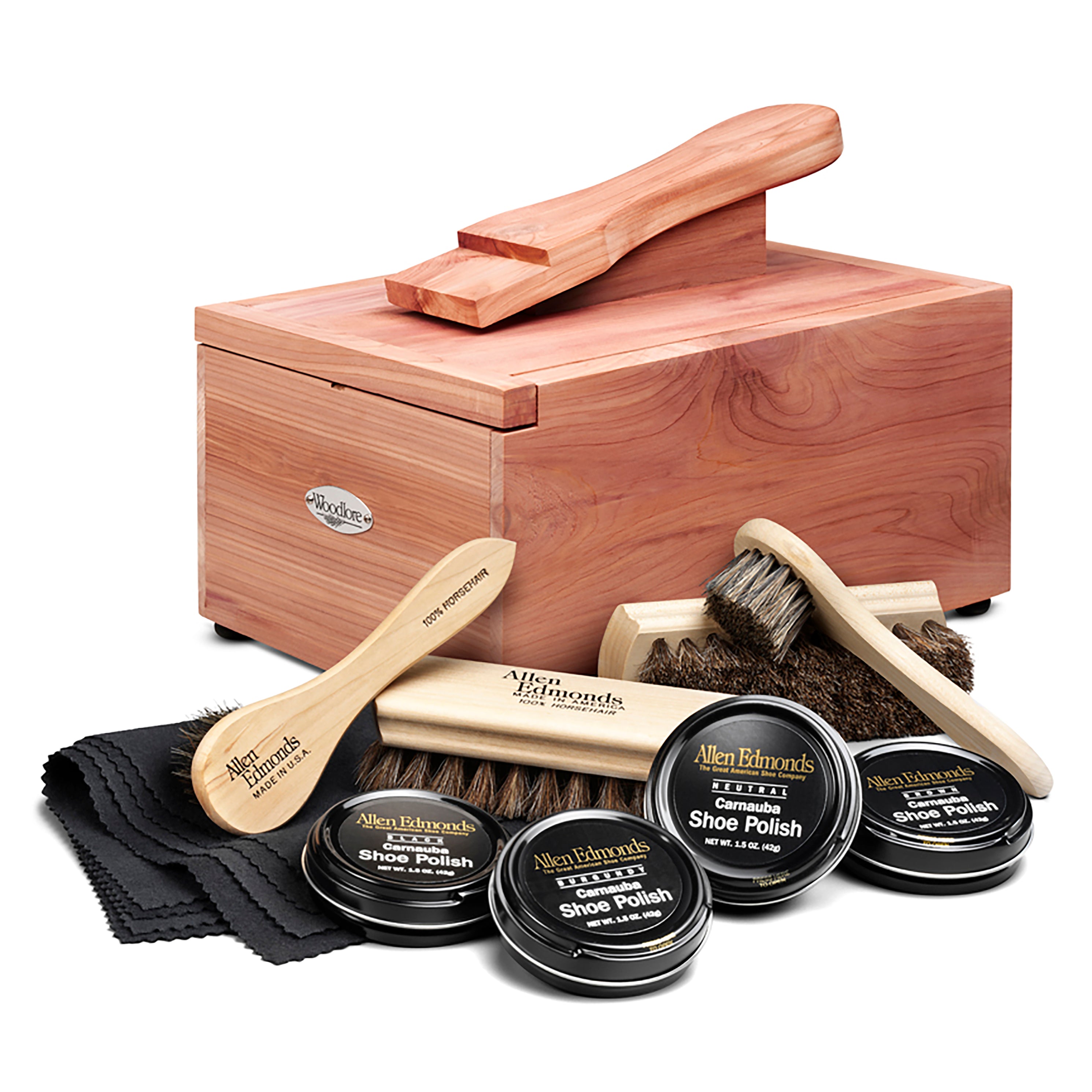 FOOTMATTERS Hardwood Boot & Shoe Care Shine Box - Shine Box Only