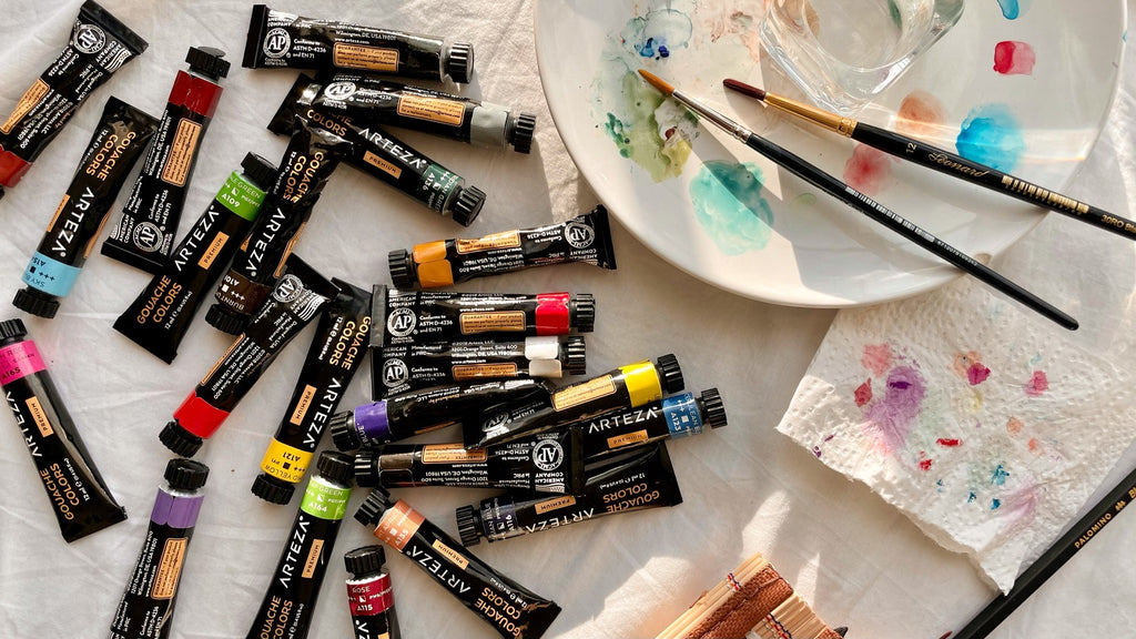 Arteza Gouache Paint Tubes Review