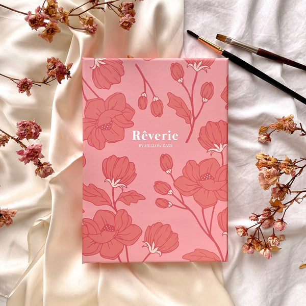 Reverie Watercolor Bullet Journal, The Floral Collection Pink Peony Notebook Box