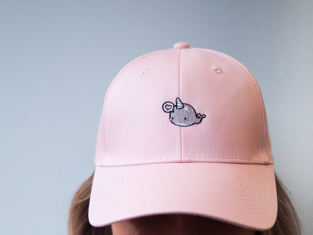 baby pink cap