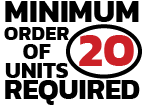 Minimum order of 20 units required