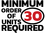 Minimum order of 30 units required