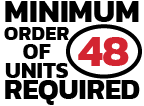 Minimum order of 48 units required