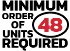 Minimum order of 48 units required.