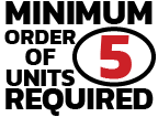 Minimum order of 5 units required