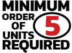 Minimum order of 5 units required.