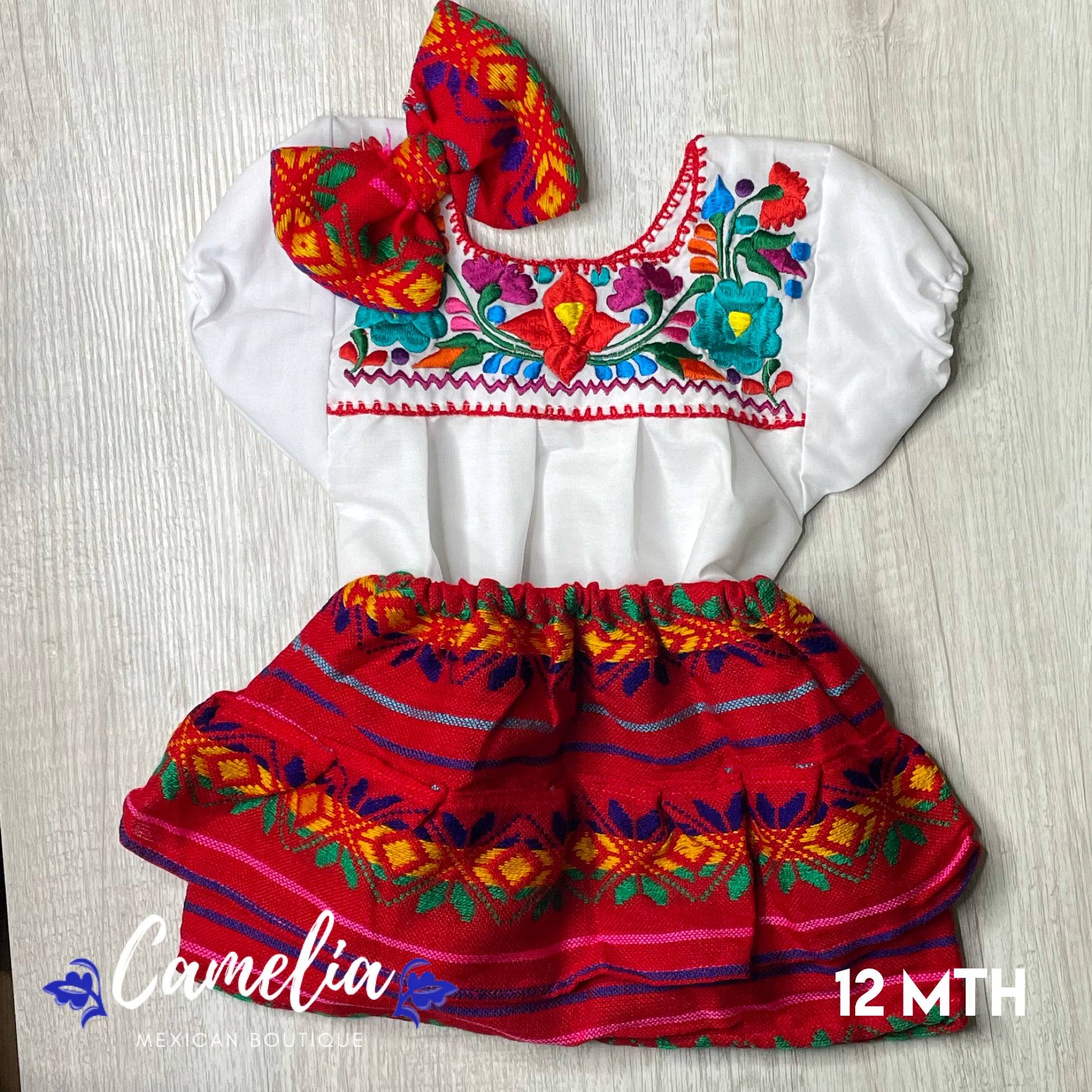 Cambaya Mexican Baby Outfit - Skirt – Camelia Mexican Boutique