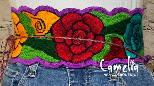 Mexican Embroidered Corset Zinnia – Camelia Mexican Boutique