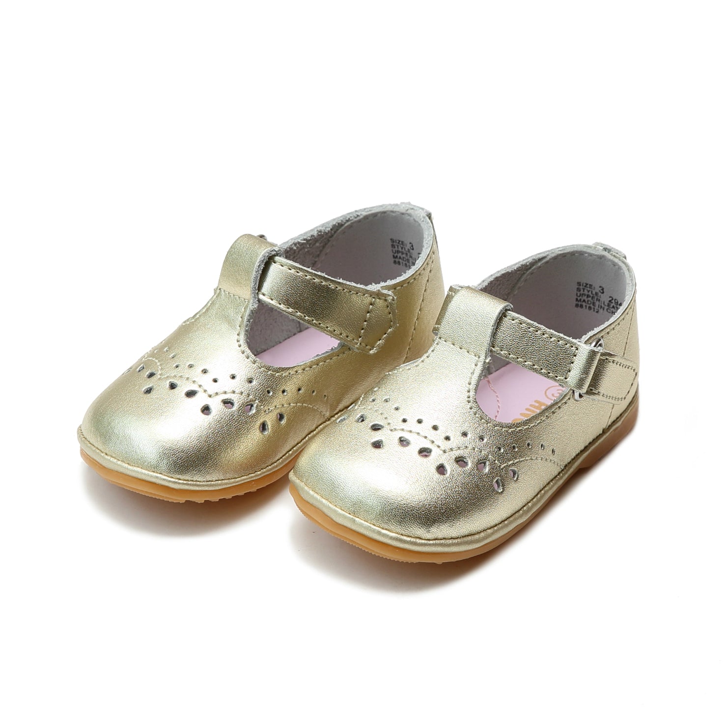 angel baby t strap shoes