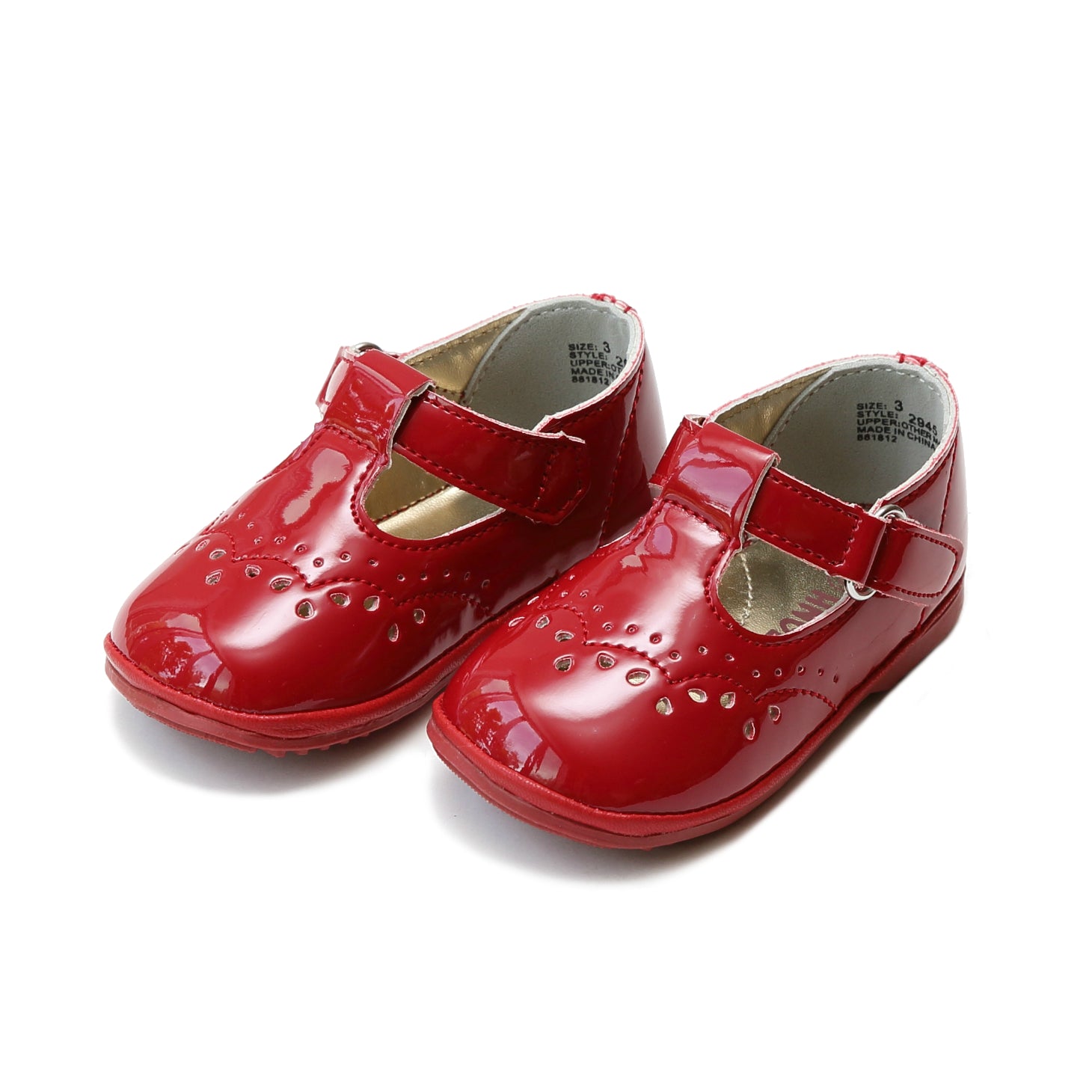 leather t strap baby shoes