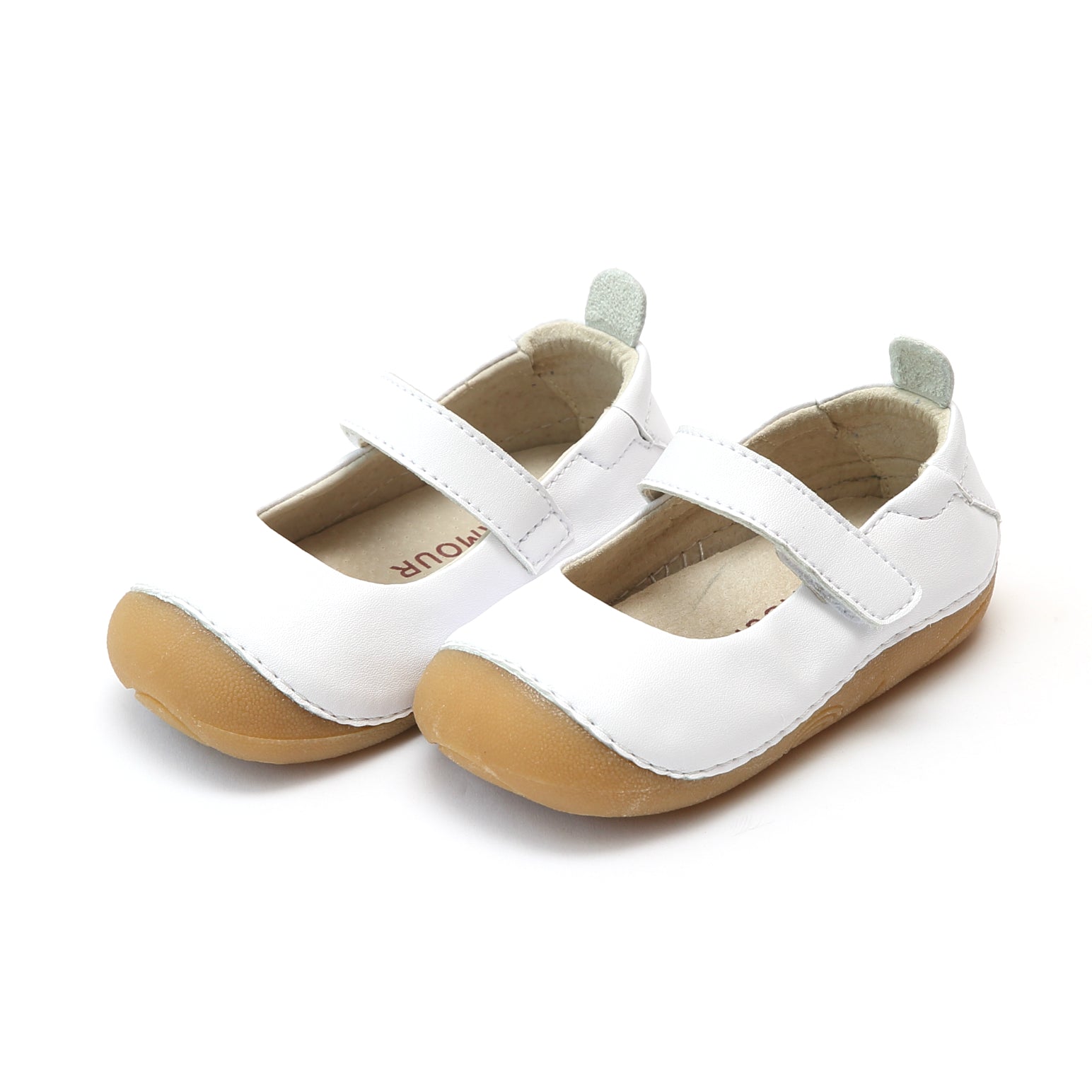 white leather mary janes