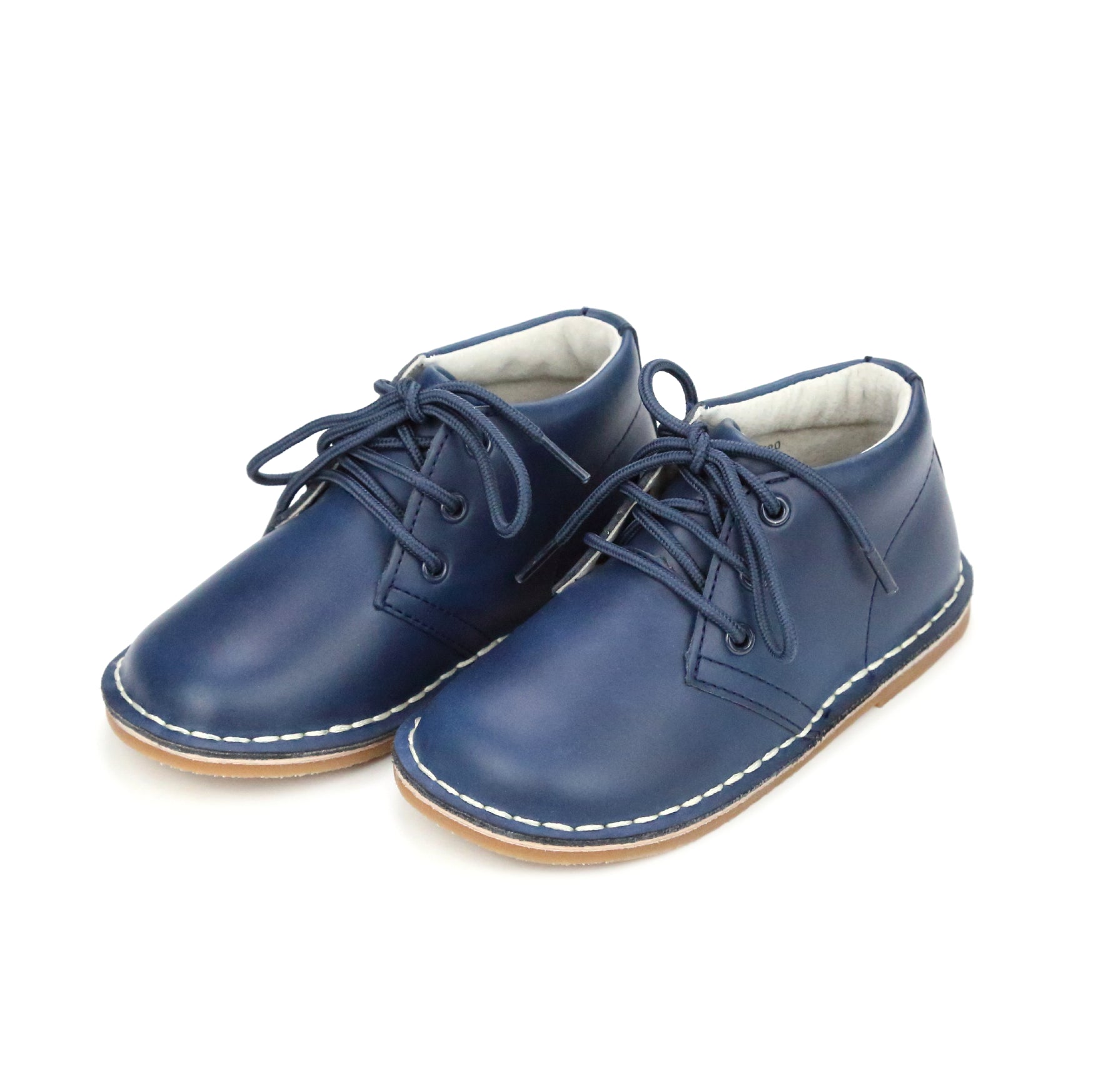 L'Amour Toddler Boys Logan Leather Mid-Top Lace Up Shoe – L'Amour Shoes