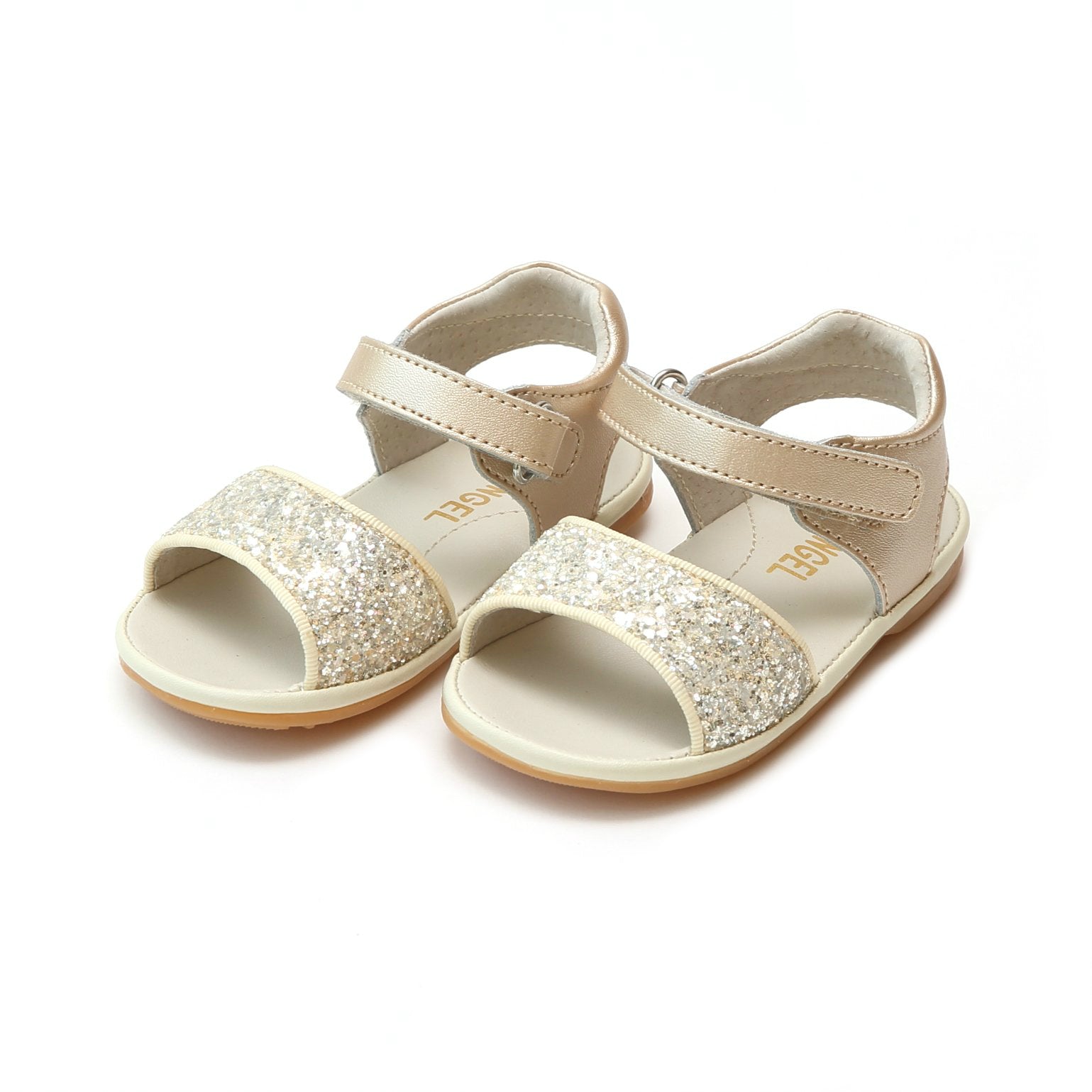 Angel Baby Girls Elise Glitter Open Toe Sandal – L'Amour Shoes