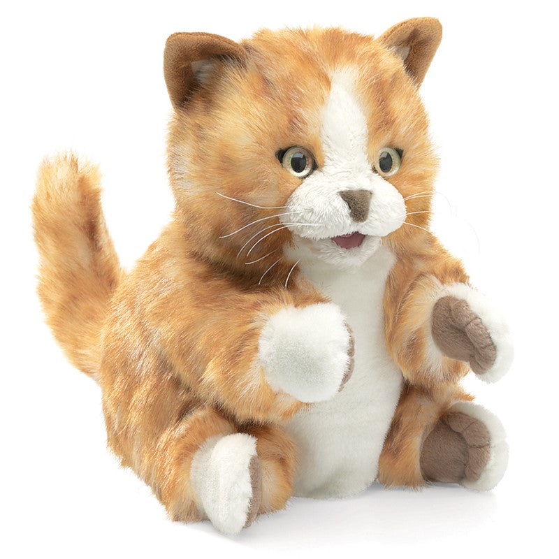 Folkmanis Puppets - Orange Tabby Kitten-Mountain Baby