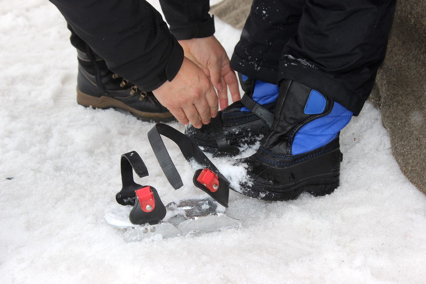 children's double blade ice skates