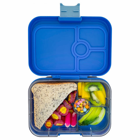 Leakproof Sandwich Friendly Bento Box - Yumbox Panino True Blue (Shark