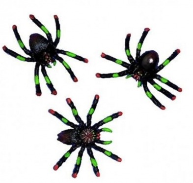 realistic plastic spiders