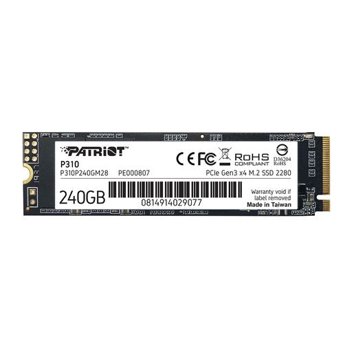 Patriot P300 Series - M.2 2280 PCIe Gen3 x4 Solid State Drive