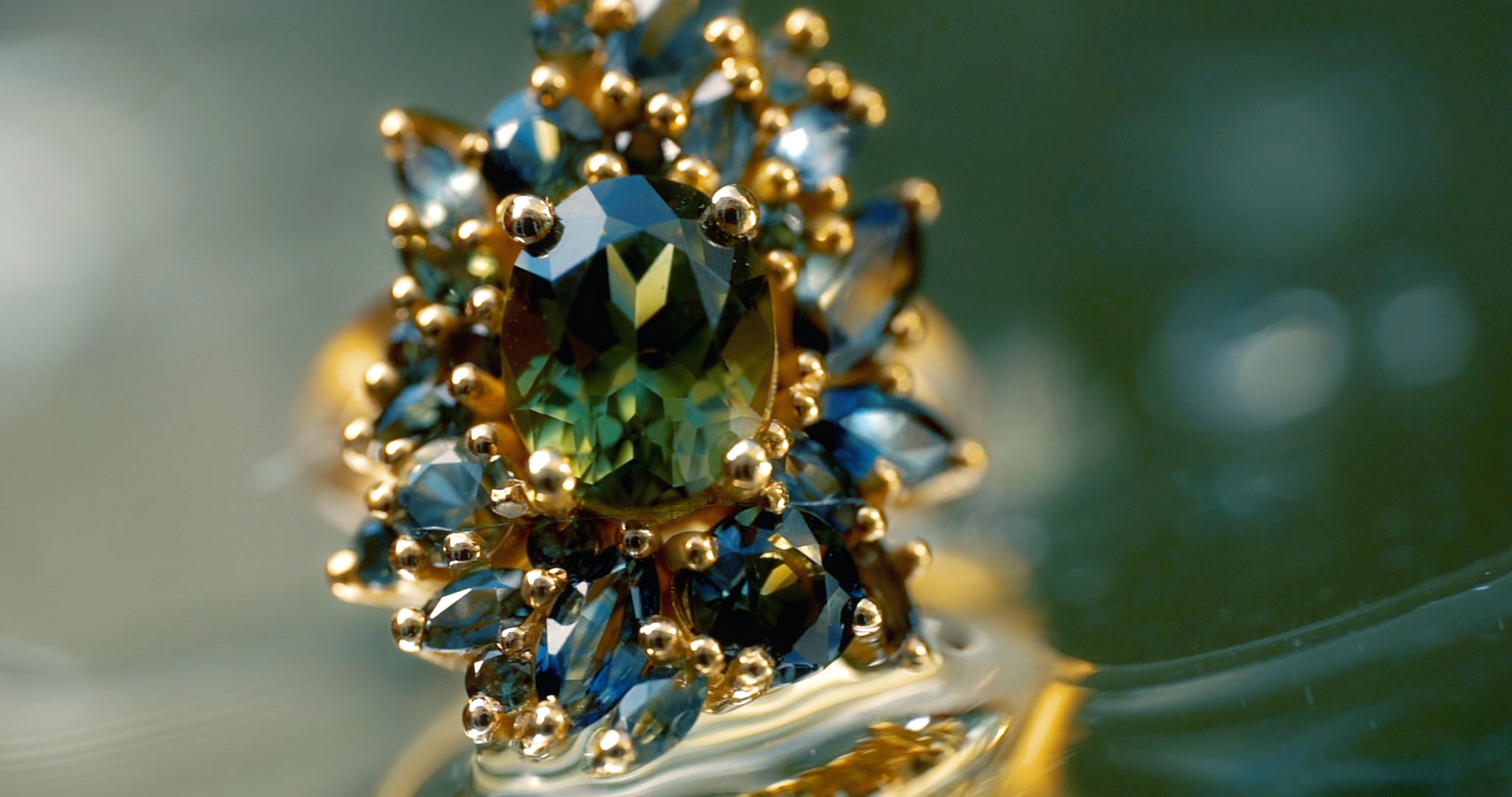 A collection of pieces made from Australian parti sapphires