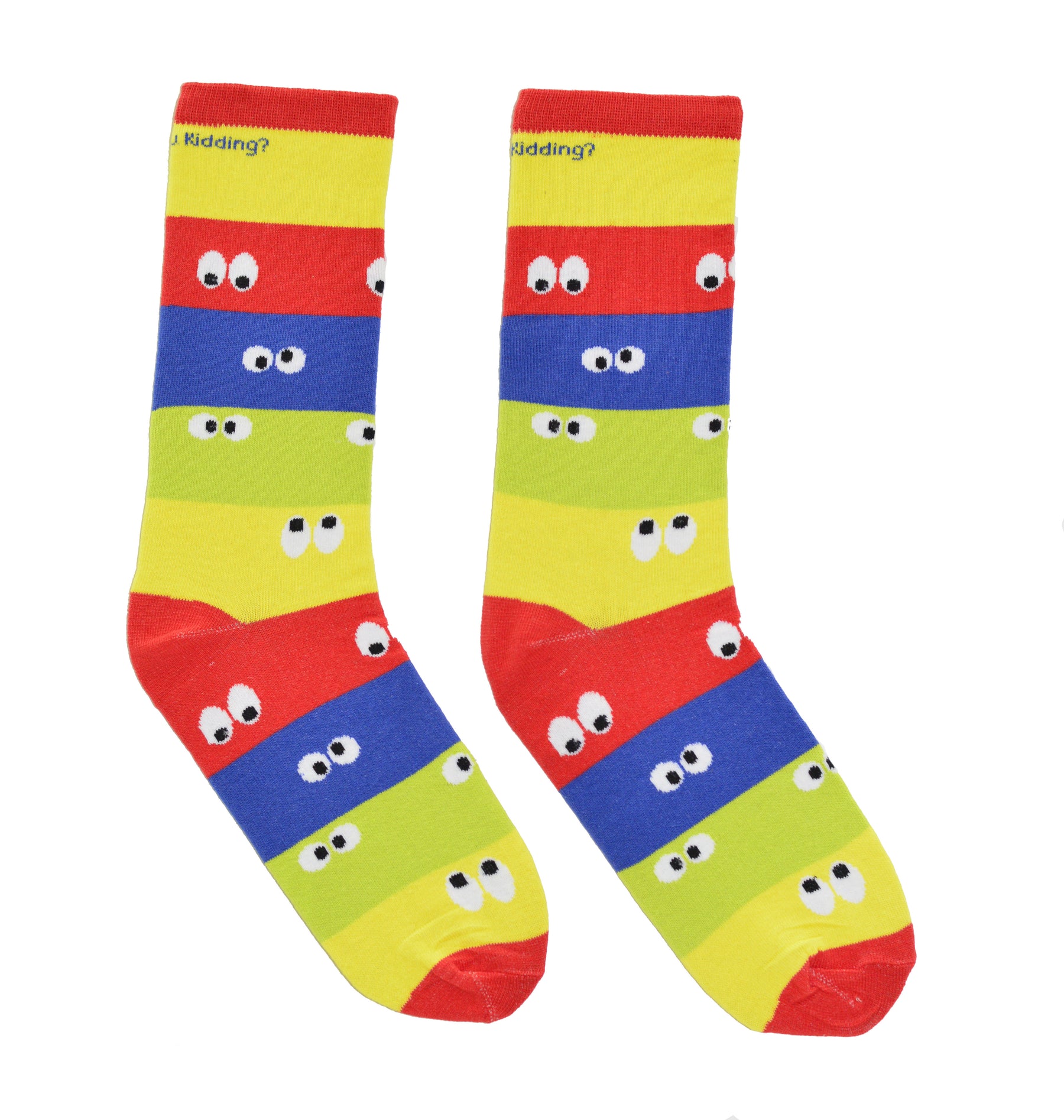 Googly Eyes Socks Red – Are You Kidding Socks