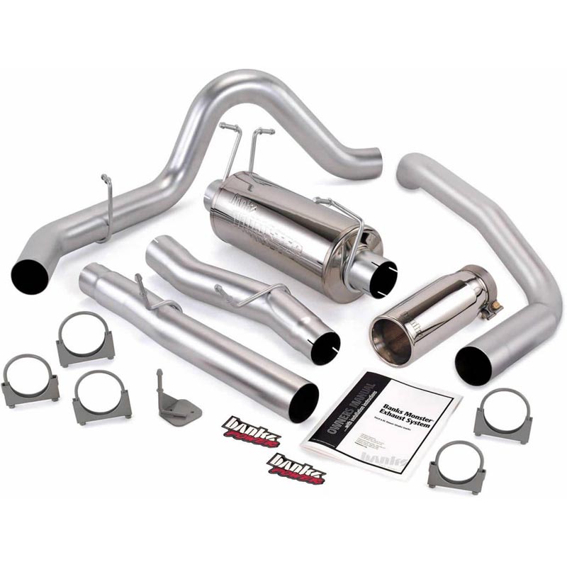 BANKS POWER 4" TURBO-BACK SINGLE MONSTER EXHAUST SYSTEM 03-07 6.0