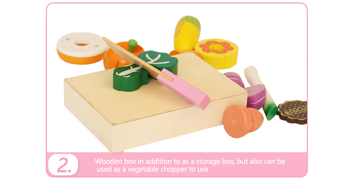 wooden kitchen food toys