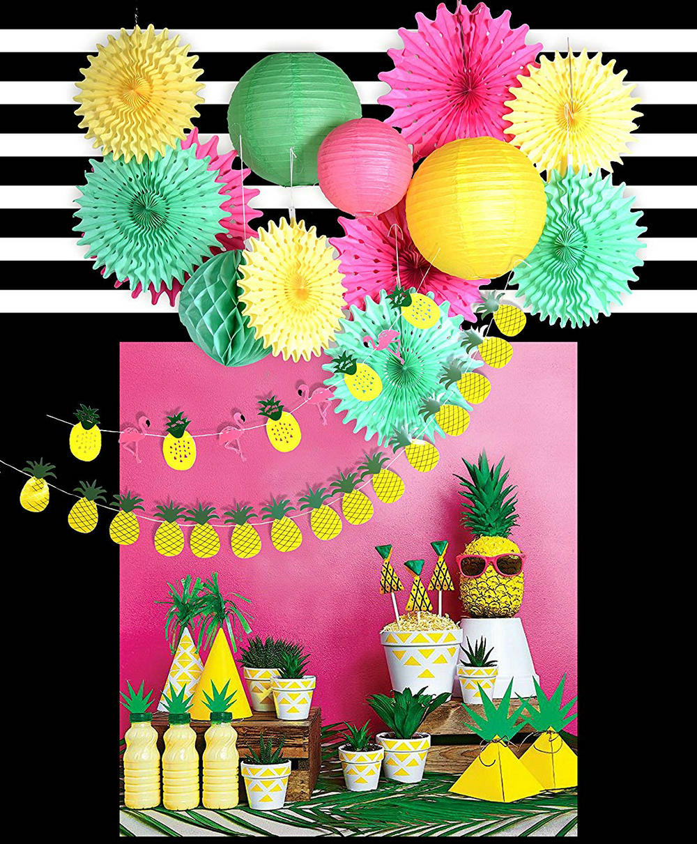 Pineapple Banner Decoration-Summer party set|Paperjazz – paperjazz