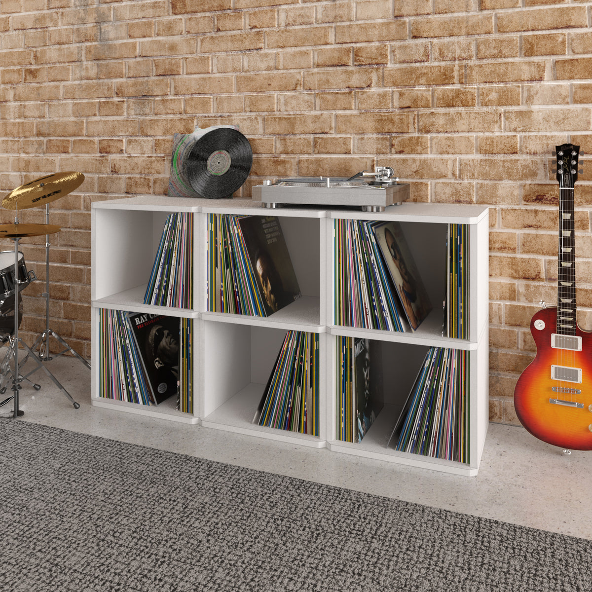 vinyl record storage cube